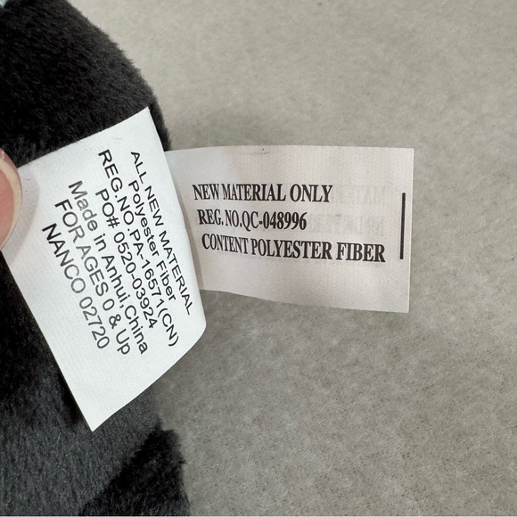 Nanco Panda Black and White 6” Squish Plush Toy - Picture 6 of 6